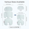 image:imageMomcozy Reversible Stroller Seat Liner WaterResistant amp Easy Clean Side Breathable amp Comfortable Mesh Side Universal 3Hole Adjustable Design AllSeason Cushion Pad for Strollers CarriagesBlue