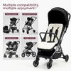 image:imageMomcozy Reversible Stroller Seat Liner WaterResistant amp Easy Clean Side Breathable amp Comfortable Mesh Side Universal 3Hole Adjustable Design AllSeason Cushion Pad for Strollers CarriagesGray
