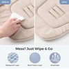 image:imageMomcozy Reversible Stroller Seat Liner WaterResistant amp Easy Clean Side Breathable amp Comfortable Mesh Side Universal 3Hole Adjustable Design AllSeason Cushion Pad for Strollers CarriagesKhaki