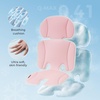 image:imageMomcozy Reversible Stroller Seat Liner WaterResistant amp Easy Clean Side Breathable amp Comfortable Mesh Side Universal 3Hole Adjustable Design AllSeason Cushion Pad for Strollers CarriagesPink