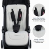 image:imageMomcozy Reversible Stroller Seat Liner WaterResistant amp Easy Clean Side Breathable amp Comfortable Mesh Side Universal 3Hole Adjustable Design AllSeason Cushion Pad for Strollers CarriagesGray
