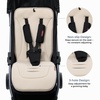 image:imageMomcozy Reversible Stroller Seat Liner WaterResistant amp Easy Clean Side Breathable amp Comfortable Mesh Side Universal 3Hole Adjustable Design AllSeason Cushion Pad for Strollers CarriagesKhaki