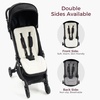 image:imageMomcozy Reversible Stroller Seat Liner WaterResistant amp Easy Clean Side Breathable amp Comfortable Mesh Side Universal 3Hole Adjustable Design AllSeason Cushion Pad for Strollers CarriagesGray