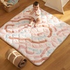 image:imageMomcozy Baby Play Mat for Floor 59x71 Thickened Playpen Mat Playmate for Baby Tummy Time Waterproof amp NonSlip Foldable Outdoor Mat with Carrying Handle Forest WorldCrayon