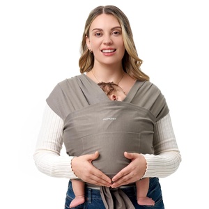 image:imageMomcozy Baby Carrier AirMesh  The Perfect Summer Water Sling for Newborns to Toddler 835 lbs  Cooling Breathable and Lightweight Baby Wrap Nice for Summer Pool Beach Swimming Lavender MistBrown