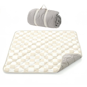 image:imageMomcozy Baby Play Mat for Floor 59x71 Thickened Playpen Mat Playmate for Baby Tummy Time Waterproof amp NonSlip Foldable Outdoor Mat with Carrying Handle Forest WorldKhaki Plaid