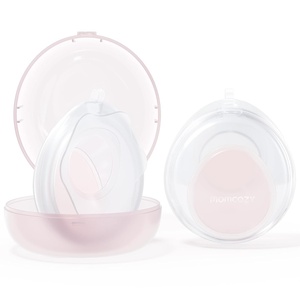 image:imageMomcozy Breast Milk Collector Slim Discreet Waterdrop Silicone Breast Shells for Light Milk Leakage Collection with Storage Case 1oz30ml 2PCS1 Ounce2 Count