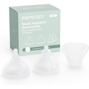 image:imageMomcozy Nasal Aspirator Replacement 3pcsTip 2 Pcs and 1 Nasal Mask BPA Free Silicone Nozzle Tip for Momcozy BreezyClear 2in1 Electric Nasal Aspirator Only