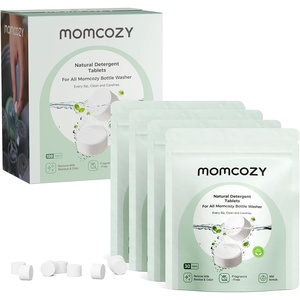 image:imageMomcozy Official Natural Detergent Tablets for Baby Bottle Washer Powerful PlantBased Formula Safe amp ResidueFree Washing Block 120 Tablets