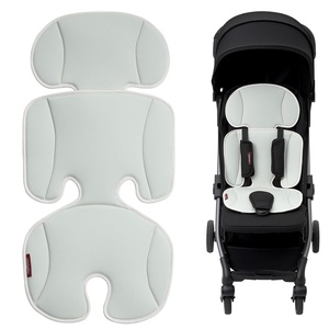 image:imageMomcozy Reversible Stroller Seat Liner WaterResistant amp Easy Clean Side Breathable amp Comfortable Mesh Side Universal 3Hole Adjustable Design AllSeason Cushion Pad for Strollers CarriagesLight Gray