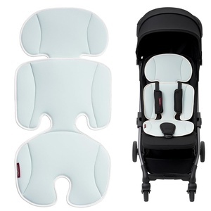 image:imageMomcozy Reversible Stroller Seat Liner WaterResistant amp Easy Clean Side Breathable amp Comfortable Mesh Side Universal 3Hole Adjustable Design AllSeason Cushion Pad for Strollers CarriagesBlue