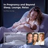 image:imageMomcozy Pregnancy Pillows with Cooling Cover U Shaped Full Body Maternity Pillow for Side Sleepers  Support for Back Legs Belly HIPS for Pregnant Women 57 Inch Pregnancy Pillow Mist BlueGrey
