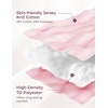 image:imageMomcozy Pregnancy Pillows with Cooling Cover U Shaped Full Body Maternity Pillow for Side Sleepers  Support for Back Legs Belly HIPS for Pregnant Women 57 Inch Pregnancy Pillow Mist BluePink
