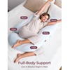 image:imageMomcozy Pregnancy Pillows with Cooling Cover U Shaped Full Body Maternity Pillow for Side Sleepers  Support for Back Legs Belly HIPS for Pregnant Women 57 Inch Pregnancy Pillow Mist BlueLight Blue