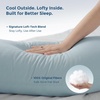 image:imageMomcozy Pregnancy Pillows with Cooling Cover U Shaped Full Body Maternity Pillow for Side Sleepers  Support for Back Legs Belly HIPS for Pregnant Women 57 Inch Pregnancy Pillow Mist BlueCooling  Mist Blue