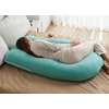 image:imageMomcozy Pregnancy Pillows with Cooling Cover U Shaped Full Body Maternity Pillow for Side Sleepers  Support for Back Legs Belly HIPS for Pregnant Women 57 Inch Pregnancy Pillow Mist BlueTiffany Blue