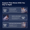 image:imageMomcozy Pregnancy Pillows with Cooling Cover U Shaped Full Body Maternity Pillow for Side Sleepers  Support for Back Legs Belly HIPS for Pregnant Women 57 Inch Pregnancy Pillow Mist BlueGrey