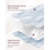image:imageMomcozy Pregnancy Pillows with Cooling Cover U Shaped Full Body Maternity Pillow for Side Sleepers  Support for Back Legs Belly HIPS for Pregnant Women 57 Inch Pregnancy Pillow Mist BlueLight Blue