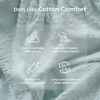 image:imageMomcozy Pregnancy Pillows with Cooling Cover U Shaped Full Body Maternity Pillow for Side Sleepers  Support for Back Legs Belly HIPS for Pregnant Women 57 Inch Pregnancy Pillow Mist BlueCotton Blend  Blue